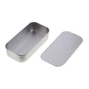 Metal Slide Top Tin Box Sliding Lid Containers Bedroom Storage Kit Organizer