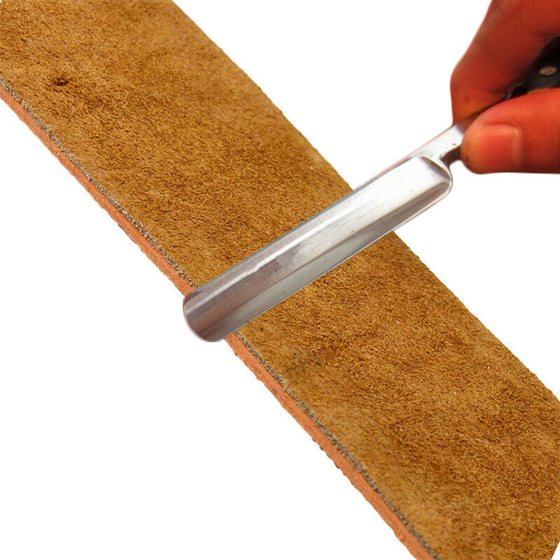 Durable Barber Real Leather Strop Straight Razor Sharpening Shave Shaving Strap