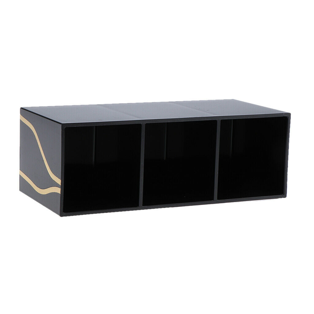 Makeup Brushes Display Holder Storage Container Acrylic Case with 3 Holes