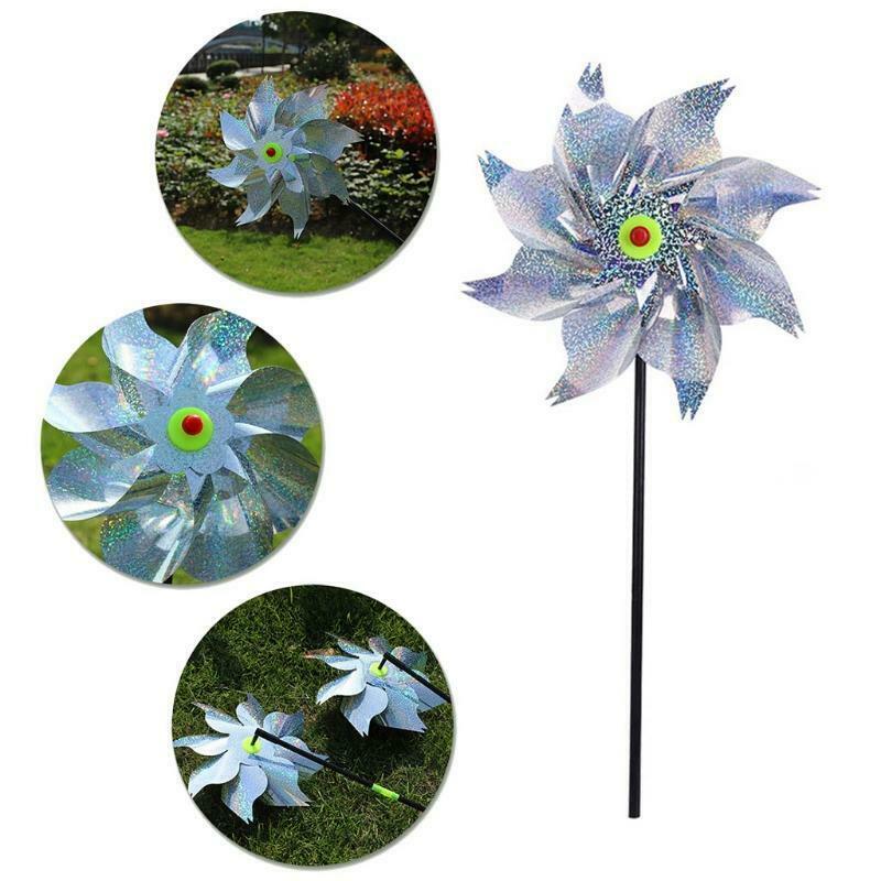 Bird Repellent Wind Spinners Lawn Pinwheel Windmill Garden Yard Patio Lawn Decor