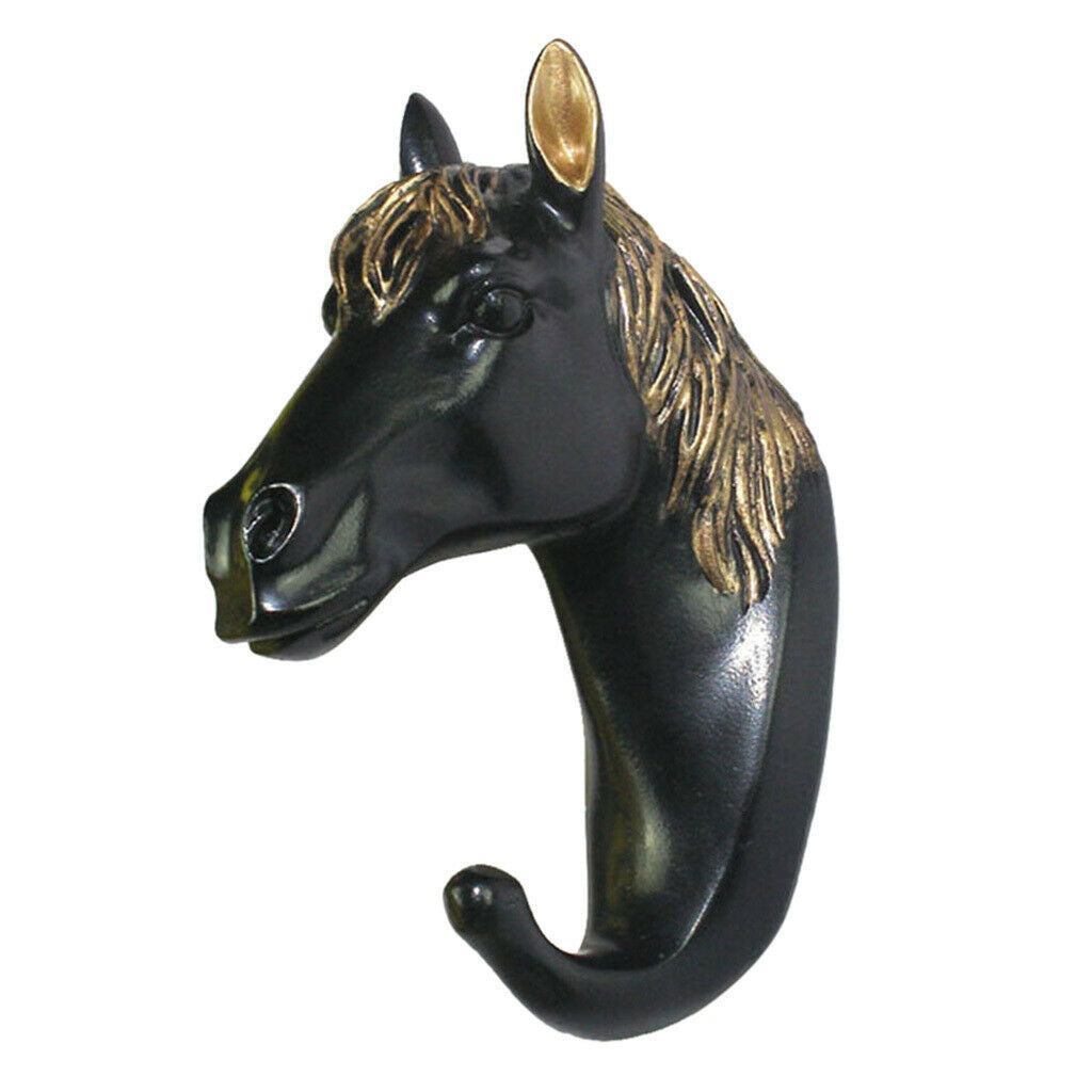 Nordic Style Wall Hook Cloth Hanger w/ Screws for Bathroom Porch Horse