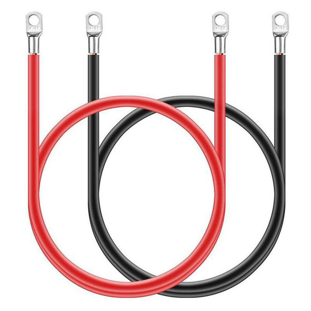 Copper Battery Ground Cable Terminal Kit Replacement 5 Gauge for RV Car Boat