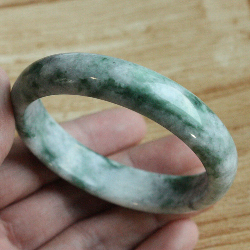 5pcs 62-60mm China Beautiful Fashion Female Natural Green JADE Bracelet Bangle