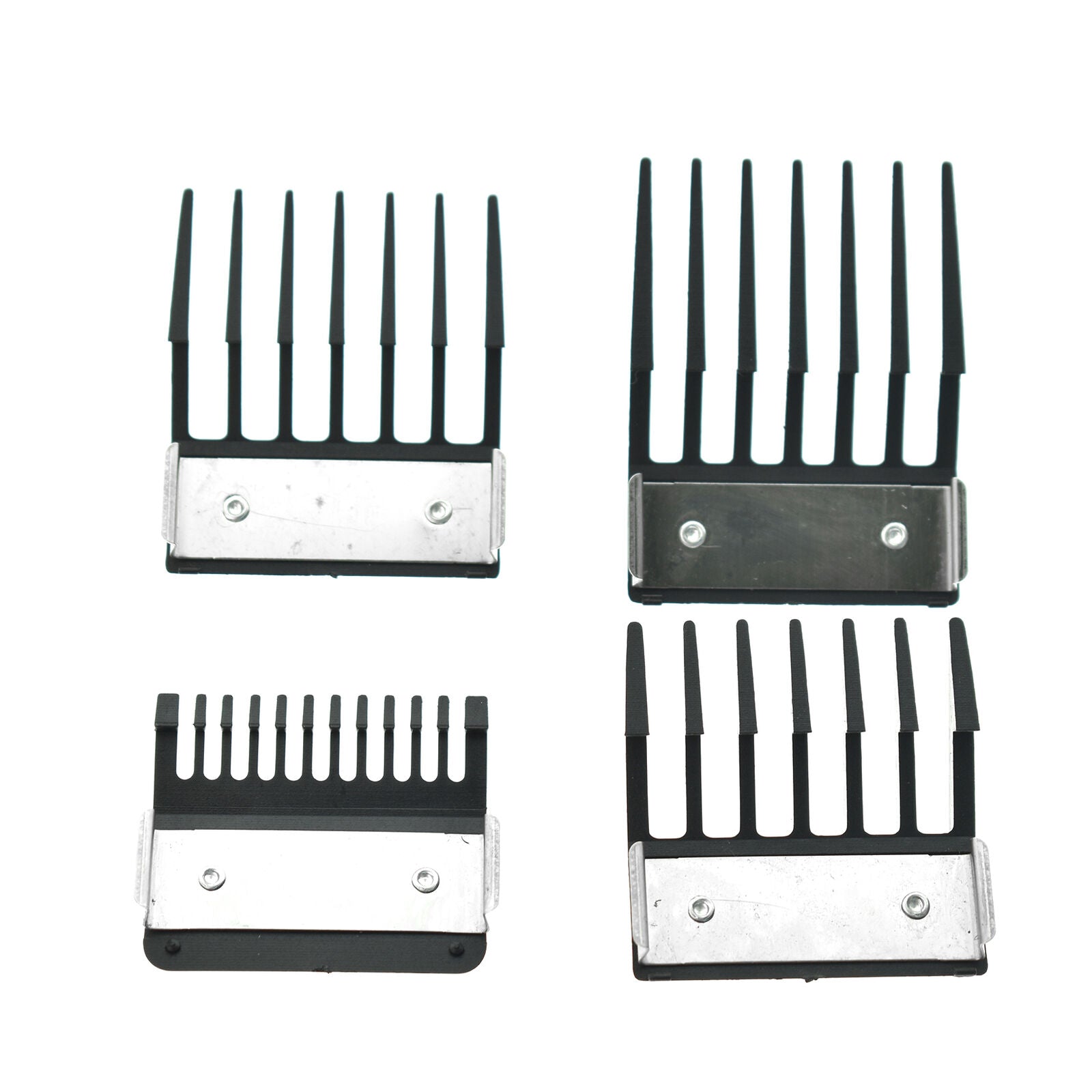 4pcs Metal backed Clipper Attachment Combs Set for Wahl Cutting Guide Comb New