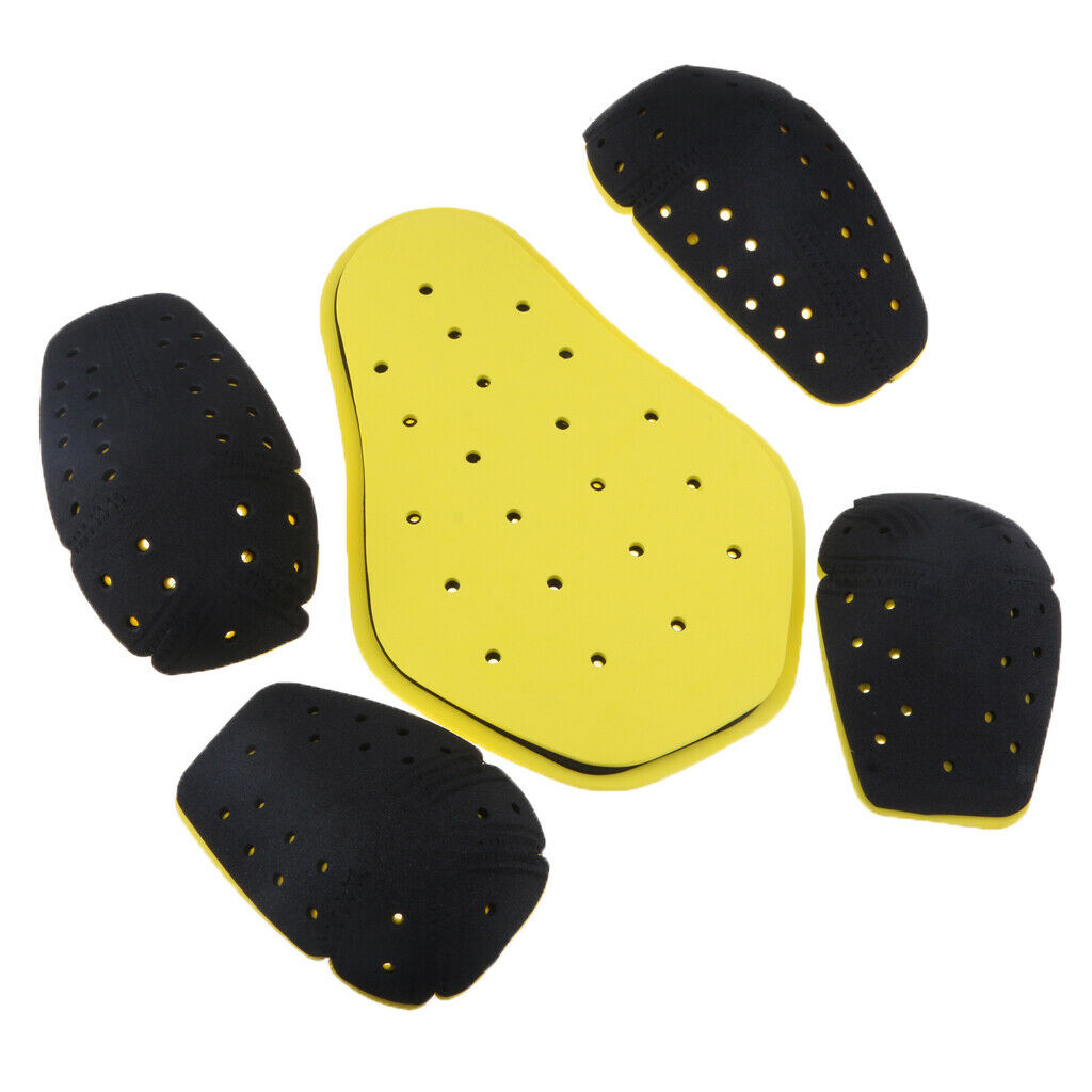 5pcs Motorbike Motorcycle Riding Back Elbow Shoulder Protection Pad Armour