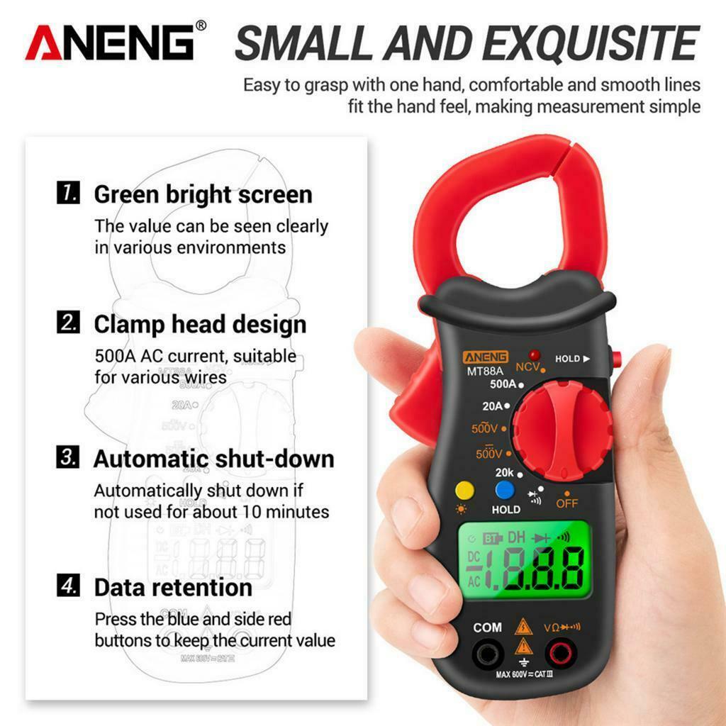 Digital Clamp Meter Multimeter Handheld    Capacitance NCV Test