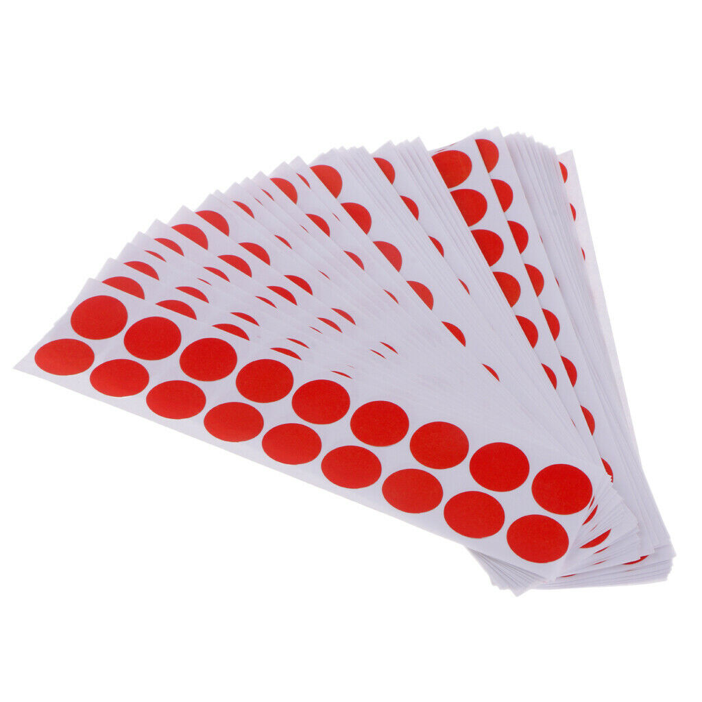900pcs Shooting Paper Target Paster Shooting Splatter Stickers Patches Red