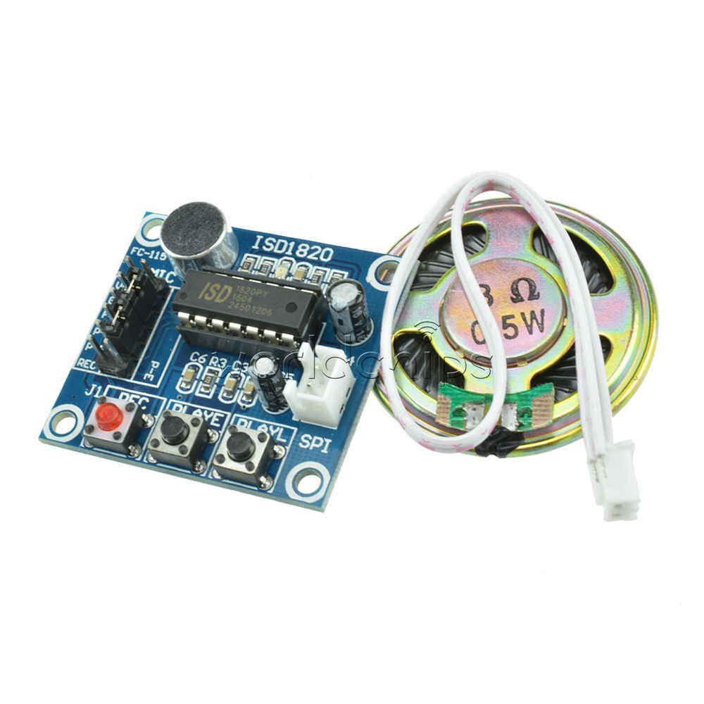 Voice ISD1820 Recording Recorder Module With Mic Sound Audio+Loudspeaker
