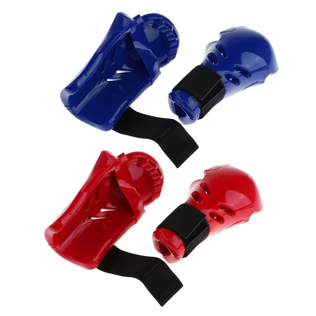 Kids Child Taekwondo Sparring Gloves Mitts MMA Hand Protective Gear Blue S