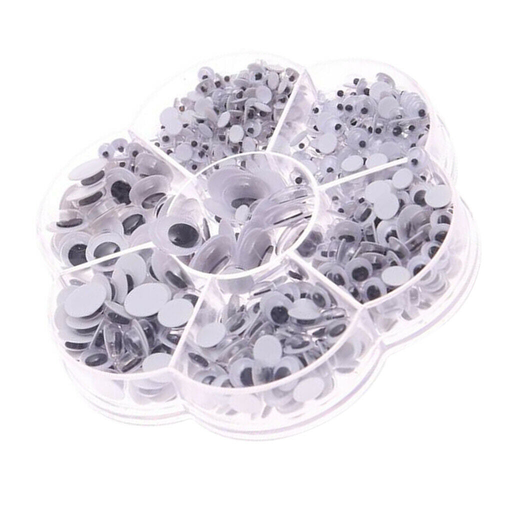710x Mixed Size Self Adhesive Wiggle Googly Eyes for DIY Craft Handmade Toys