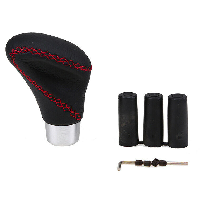 Car Gear Knob Shifter Black Leather Manual Shifter Handle Universal Fit most Car