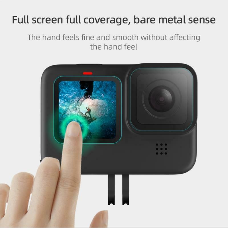 Protective Film Tempered Glass Screen Protector For GoPro- Hero 9 Camera