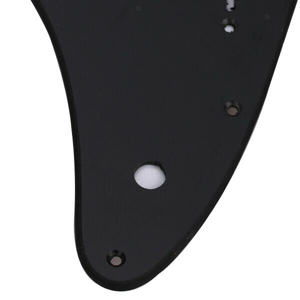 Black Pickguard Guard Scratch Plate 1-Ply 10-Holes For  Guitar HSH
