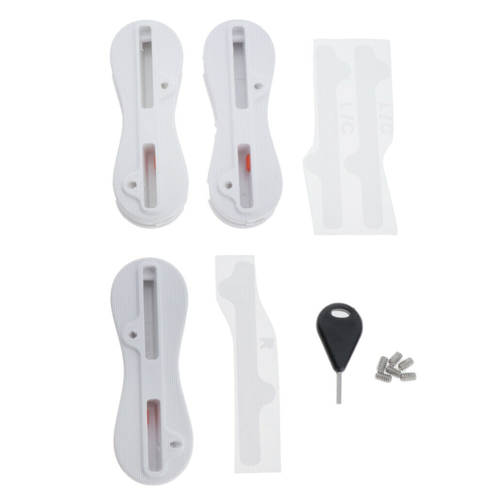 3 Pack Fin Box 9 Degree   Mounting Base Box Adapter with 6 Screws Fin Key