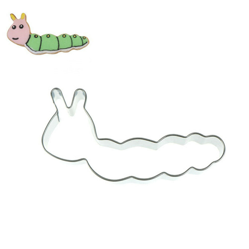 Caterpillar Worm Shape Cookie Cutter Stainless Steel Biscuit Mold Baking T.l8