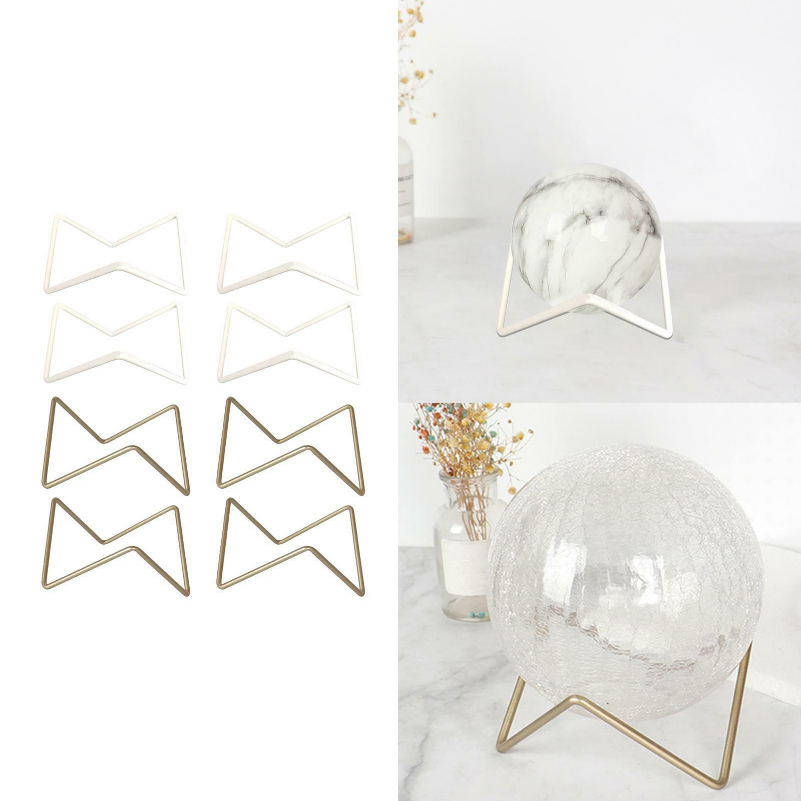 Set of 8 Display Stand for Crystal Ball Desktop Minerals Support Holder Base