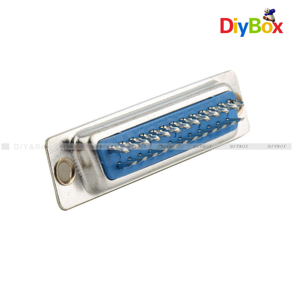 1Pair 25Pin D-SUB DB25 Pin Female Male Solder Type Welding Connect Connector