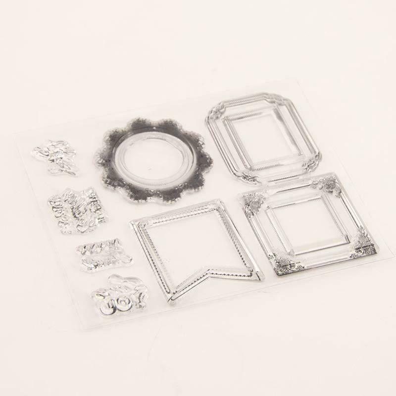 Cover Page Silicone Clear Stamp Cling Seal DIY Scrapbook Embossing Album Decor