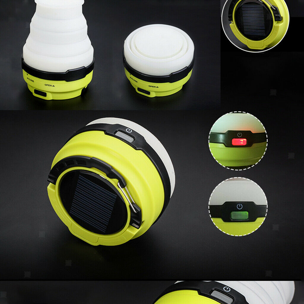 LED Camping Lamp USB Fishing Lantern Solar Home Emergency Lights for Outdoor