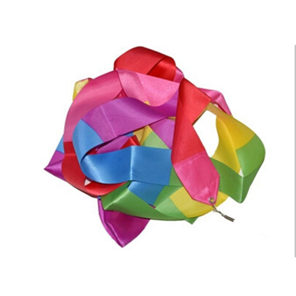 4m Kids Dance Ribbon Gym Rhythmic Art Gymnastic Ballet Streamer Twirling .l8