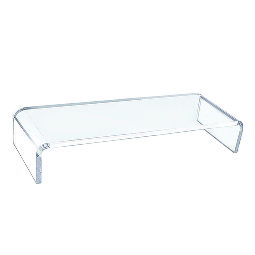 Home School Clear Monitor Stand Shelf Laptop Computer Screen Riser Holder