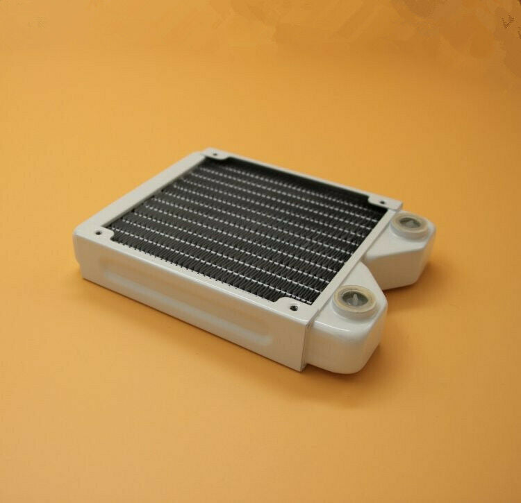 New White Copper 120mm Water Cooling Radiator G1/4 for PC Linquid Water Cooling