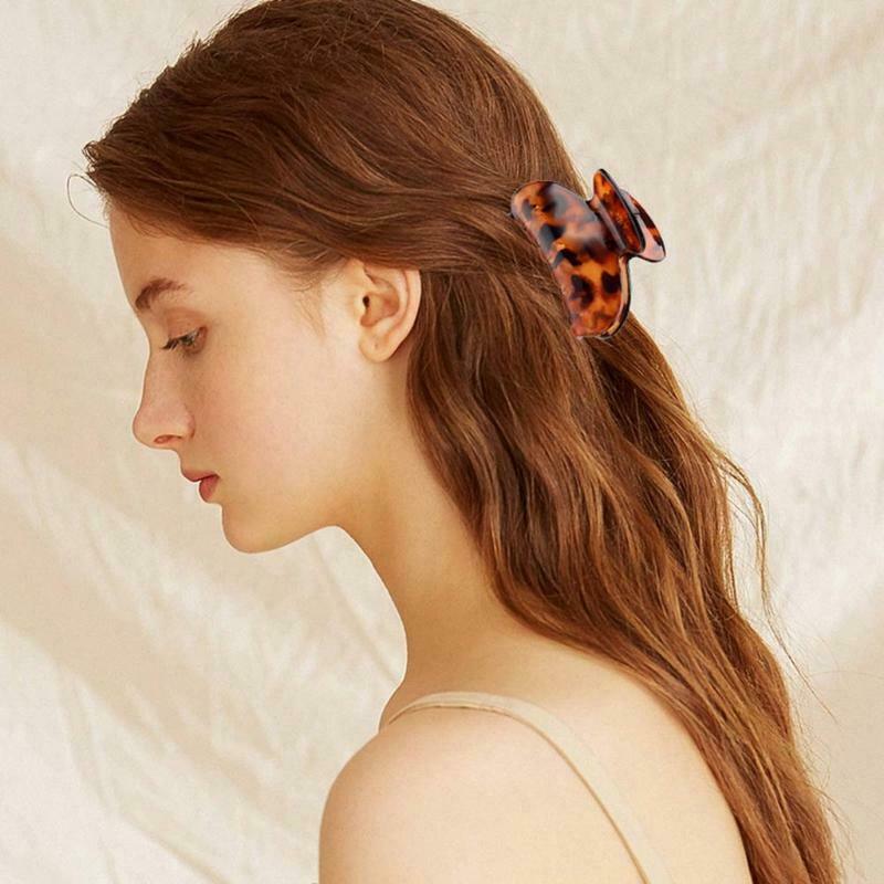 3pcs Hair Claw Clips Set Hair Clamps Simple Non Slip Hairpin Plastic Jaw Clips