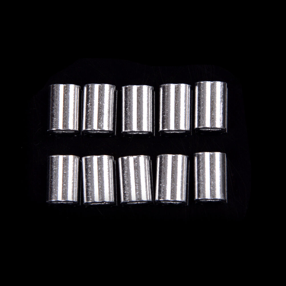 50pcs 1.5mm Cable Crimps Aluminum Sleeves Cable Wire Rope Clip Fitting DD