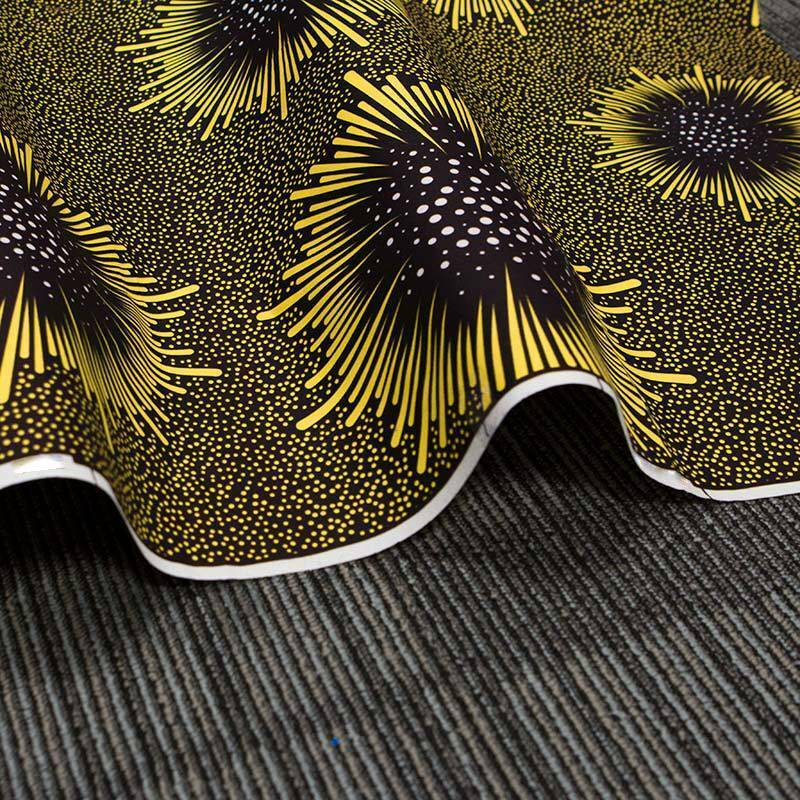 1 Yard African National Flower Polyester Printing Fabric DIY Garment Material