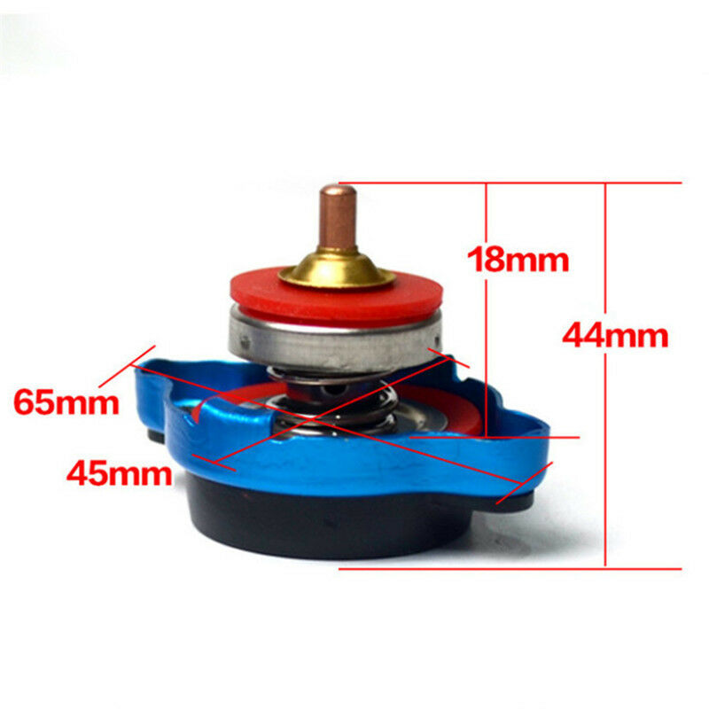 Universal Car Thermost Radiator Cap Cover & Water Temp Gauge Meter 1.1 Bar IBDA