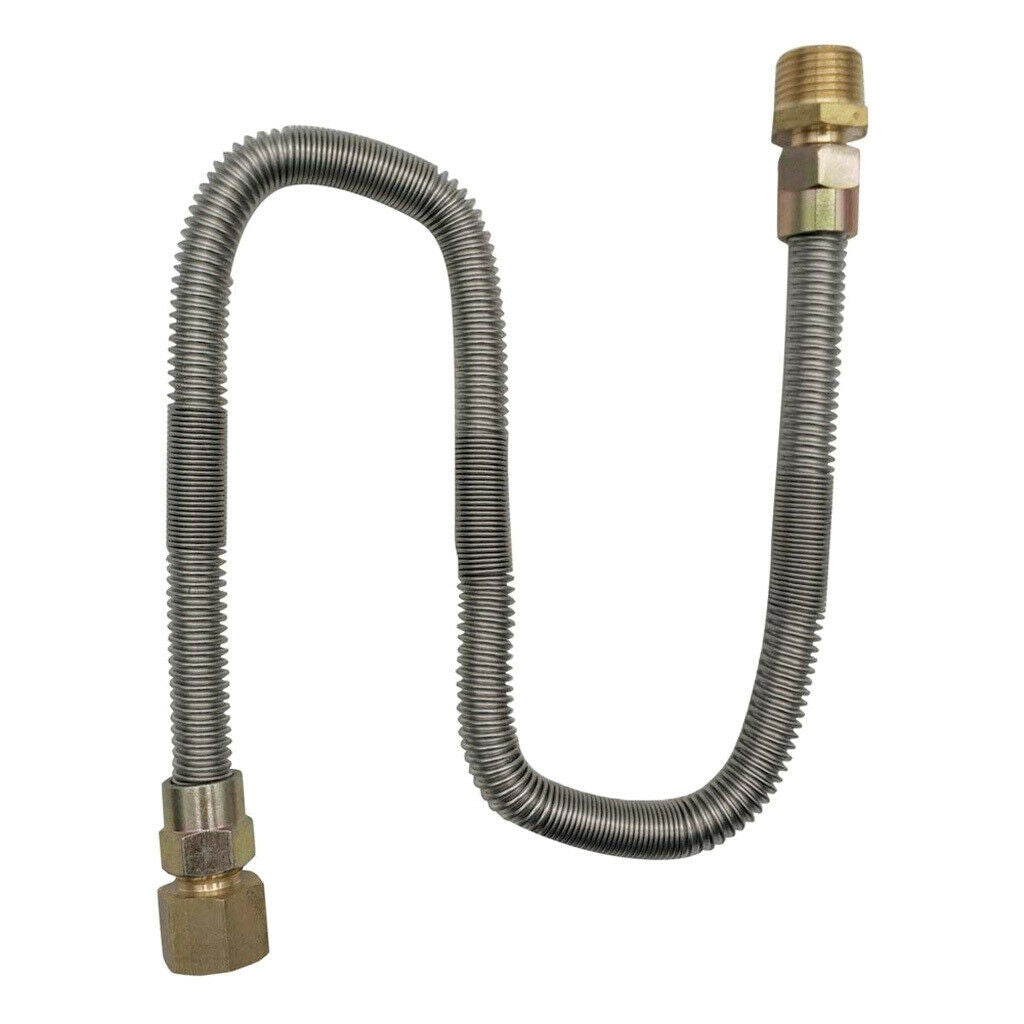 Propane Natural Gas Line 2ft Stainless Steel Hose LP LPG Grill Parts