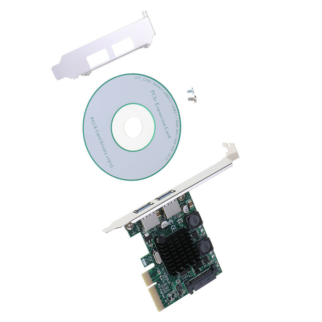 PCI  USB 3.1 Gen 2 (10 Gbit / S) Supports Windows, Linux for