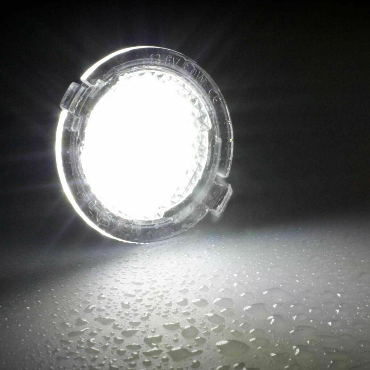 Xenon White LED Puddle Lights For Ford Taurus Edge Flex F150 Side Mirror Lights