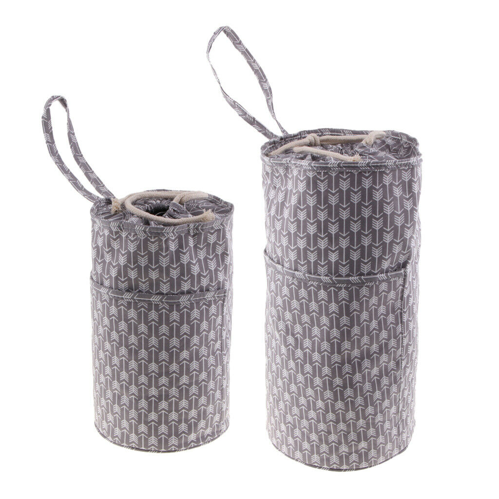 2pcs Knitting Totes Crochet Hook Storage Case Sewing Tool Store