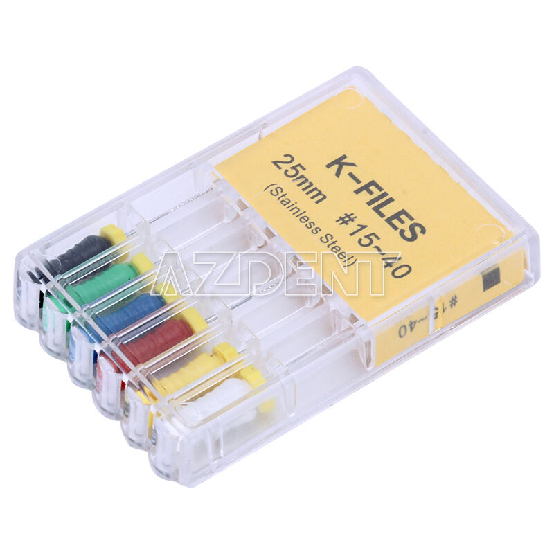 50 Boxes Dental K-FILES 25mm #15-40 Stainless Steel Endo Root Canal File Hand
