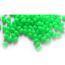 200pcs Luminous Fishing Beads Plastic Assorted Oval Shaped Bead 2x3mm 0.8mm