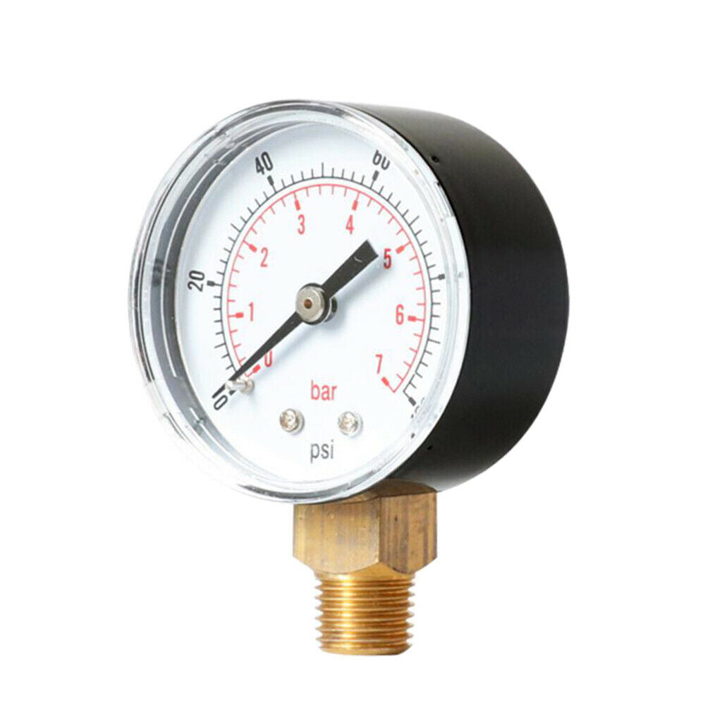 TS-Y508-100psi Y50 Radial Pressure Gauge 0-100psi 0-7bar