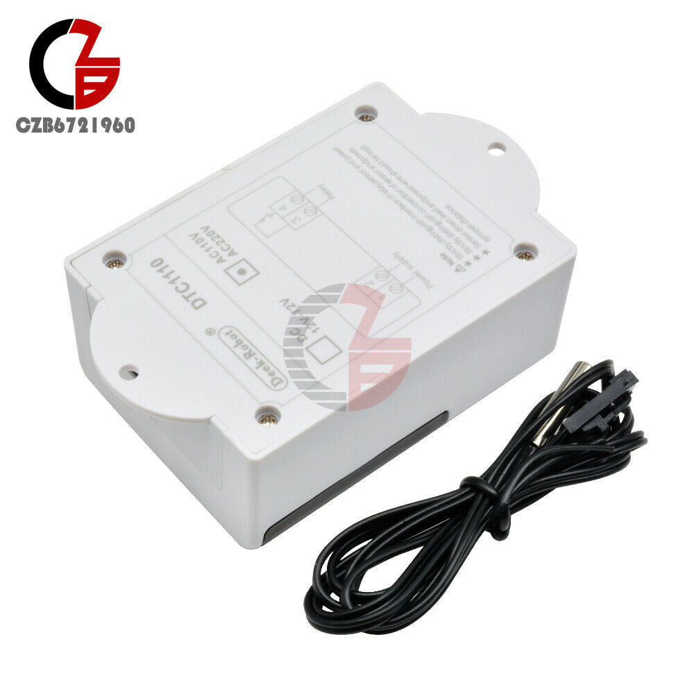 AC 110-220V Digital DTC1110 Dual LED Intelligent Temperature Controller Sensor