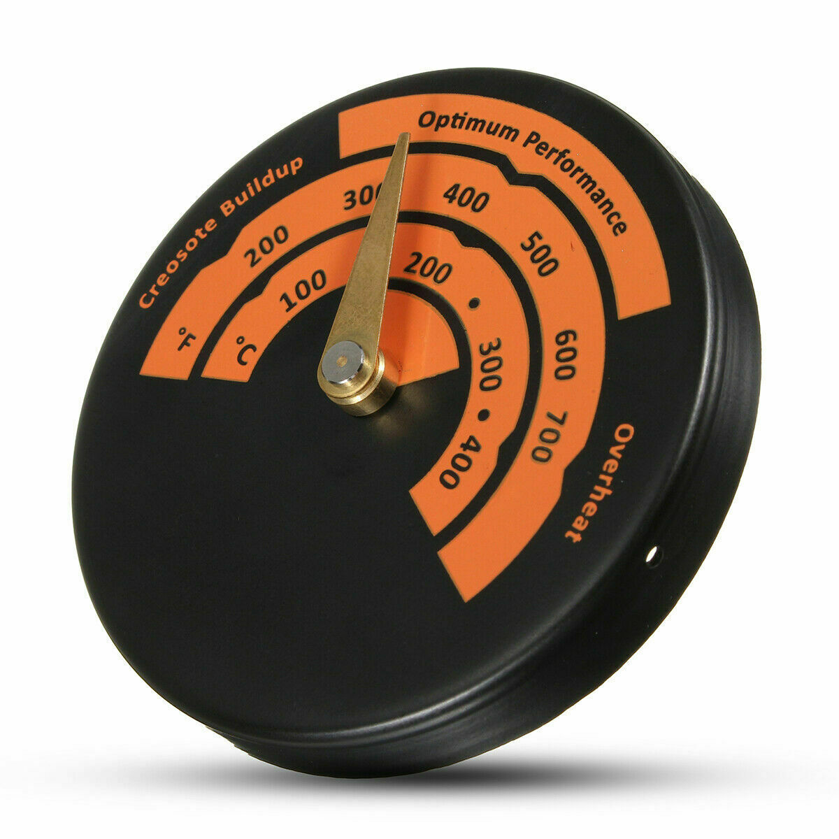 Stove Flue Pipe Thermometer Alloy Magnetic Temperature Gauge For Wood Burner