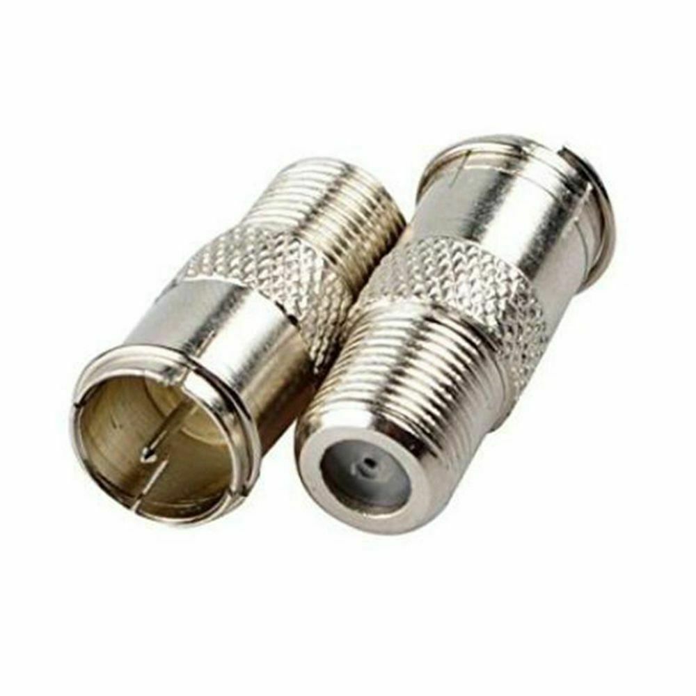 4PC F Type Quick Plug RF Coax Coaxial Cable Adapter Connector Male to Female M/F