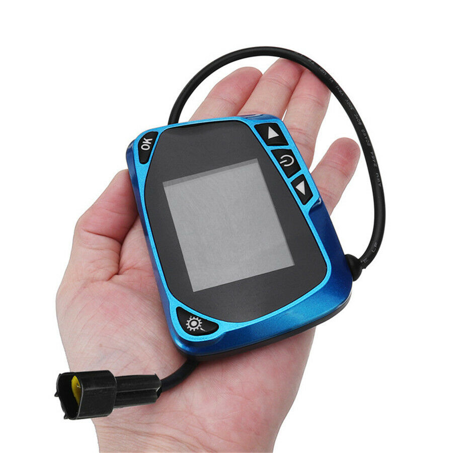 Blue 12V/24V LCD Monitor Switch For Car Track Diesels Air Heater Parking Heater