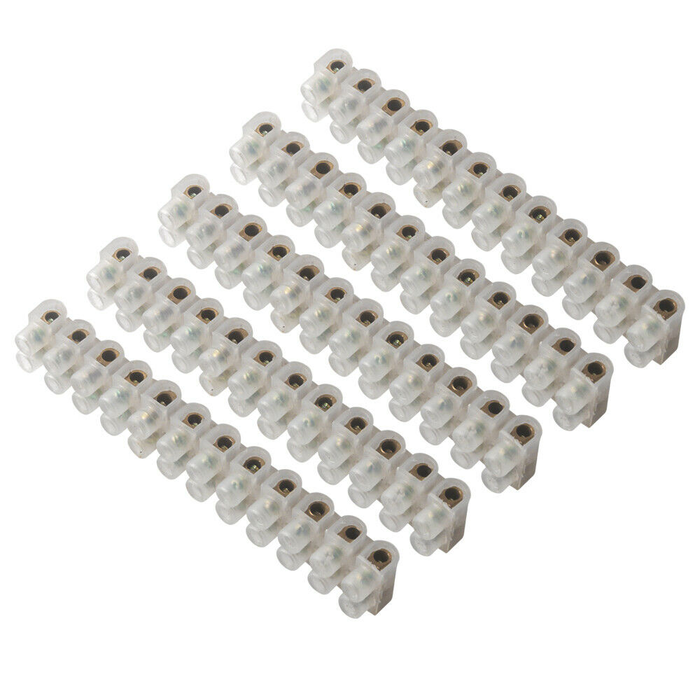 10Pcs Barrier Screw Terminal Wire Connector 3A 12-Position Block Terminals