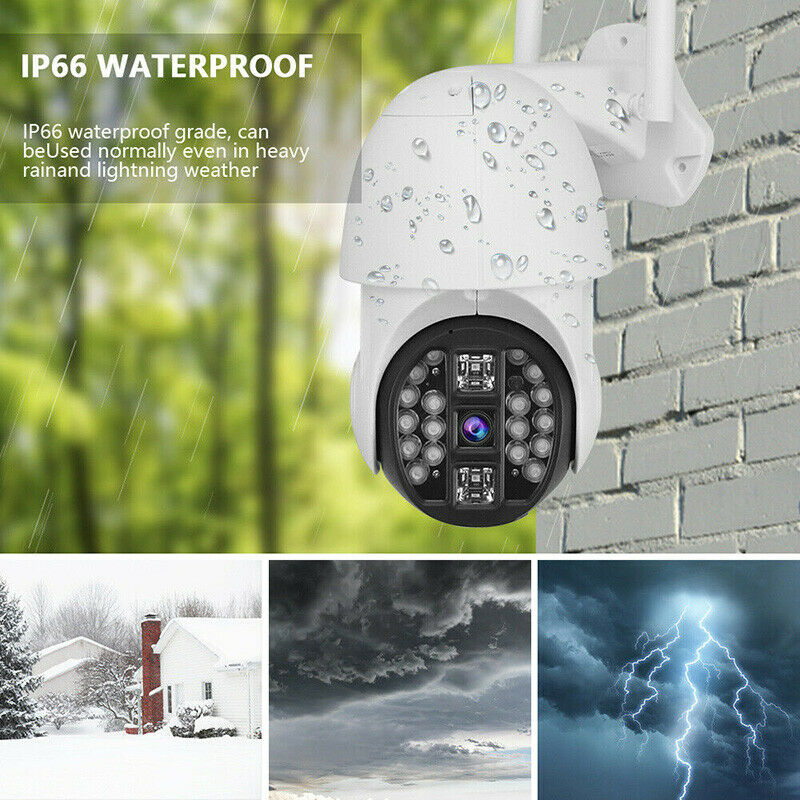 Waterproof Outdoor WiFi PTZ 1080P HD Security Wireless IP CCTV IR Came
