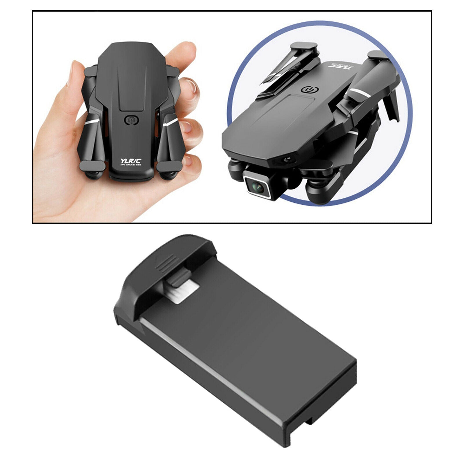 Plastic Drone Battery Replaces Accessory Spare Parts for Mini RC Drone