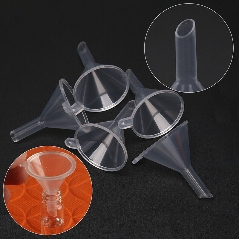 5pcs New Small Plastic For Perfume Diffuser Bottle Mini Liquid Oil Funnels  KX