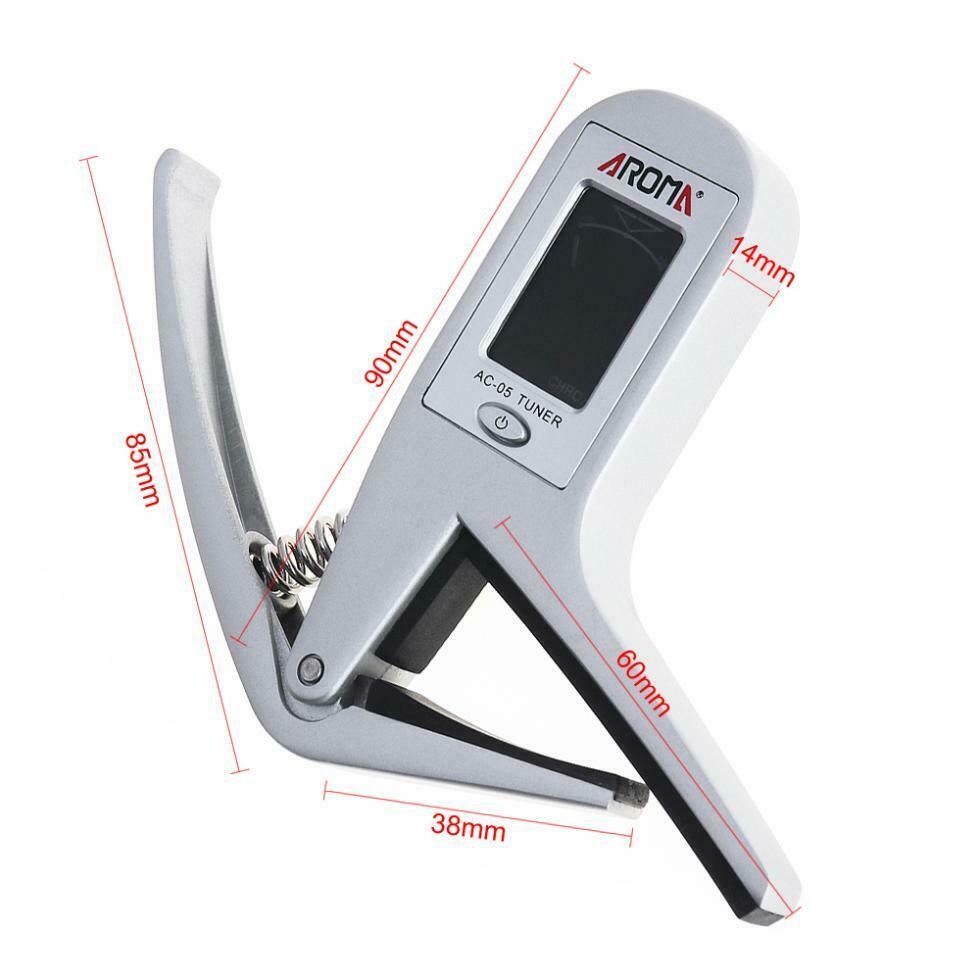 2 IN 1 Guitar Tuner Capo Professional Smart Combination of Metal Capo Tuner
