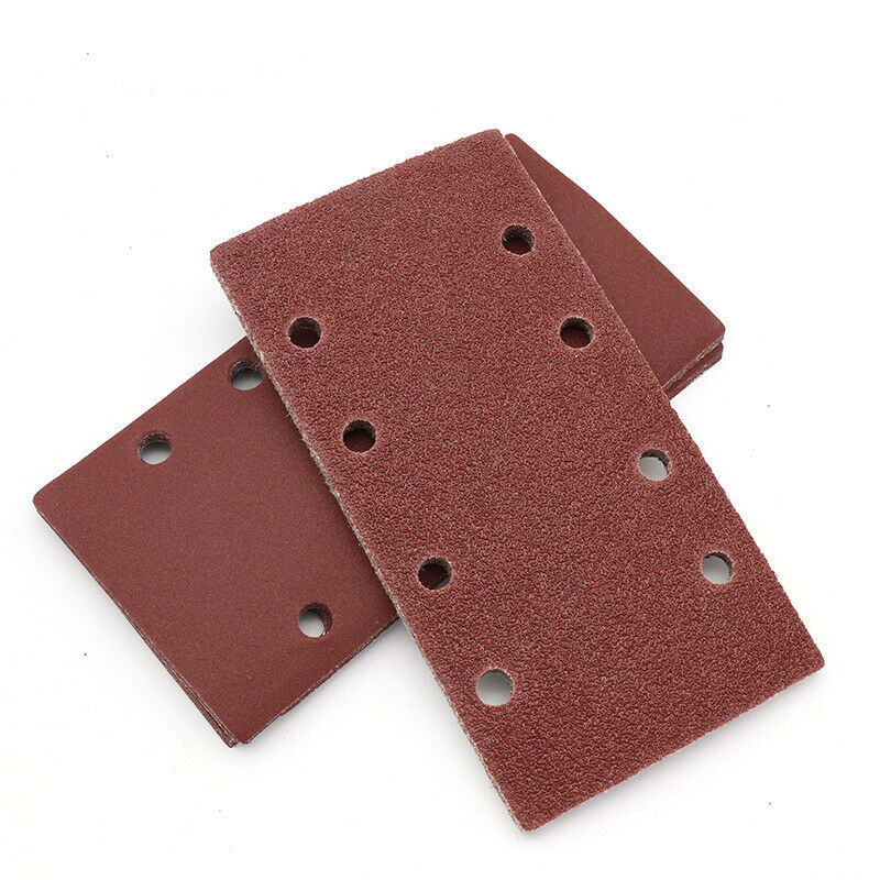 80PCS Square 60 80 120 180-600 Grit Polish Sandpaper Sanding Wood Pads Disc Kit