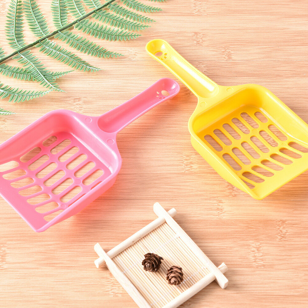 Cat Dog Plastic Litter Tray Scoop Spoon Random Color Waste Poop Shovel Cl.l8