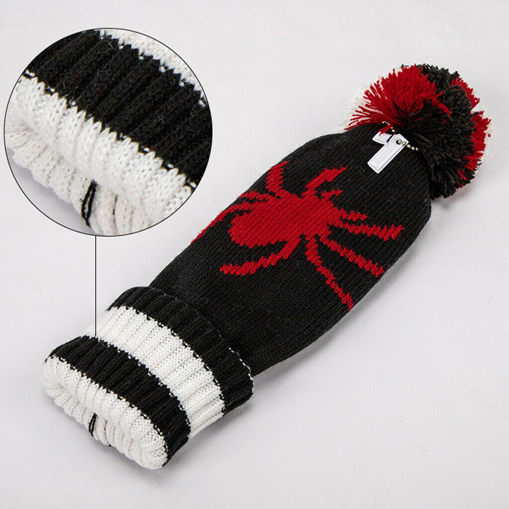 3x Wool Knit Golf Driver Fairway Wood Headcover Pom Head Covers Accessories