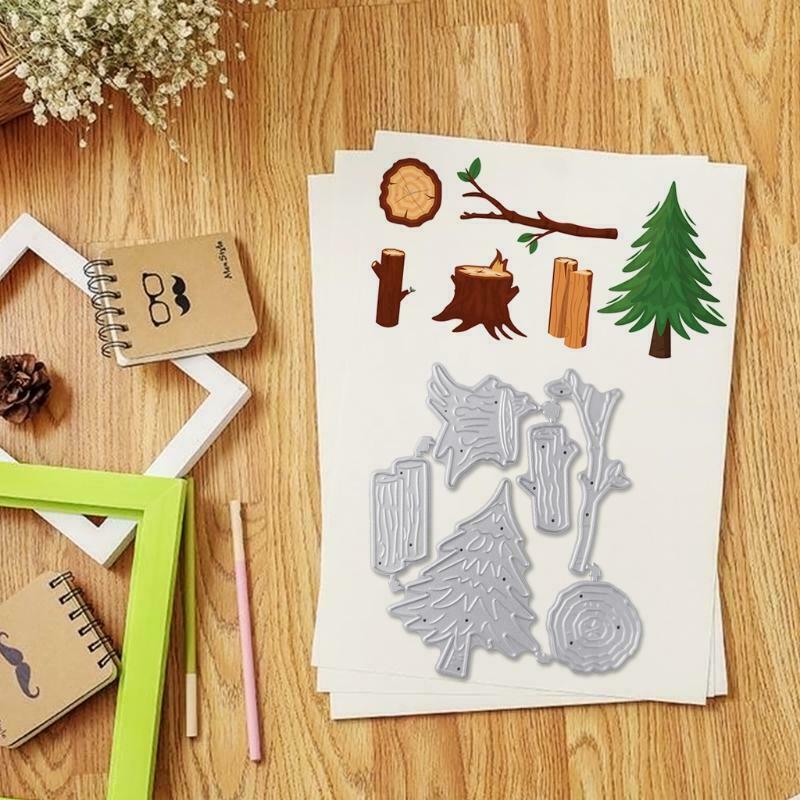Pine Tree Metal Cutting Dies Stencil DIY Scrapbooking Album Paper Card Template